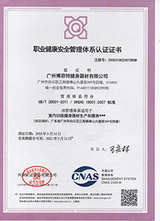 好色先生黄色视频TV职业健康安全管理体系认证